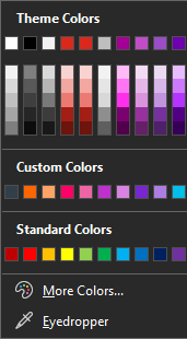 PowerPoint templates custom colour palette